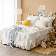 COZY SHOP 韓國製嫘縈彩色薄墊, 純白