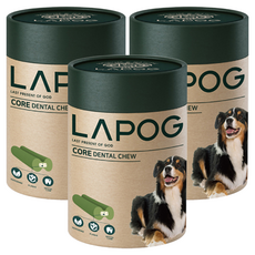 라포그 강아지 코어 츄 영양제, 10회분, 구강/치석관리, 3개