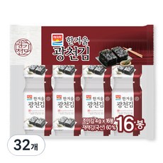 해의락 한겨울 광천김, 4g, 32개