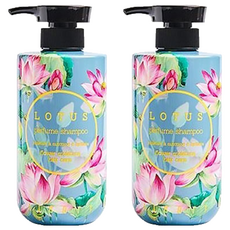 JIGOTT 香水洗髮精 蓮花 改善髮質 保濕滋潤, 500ml, 2瓶