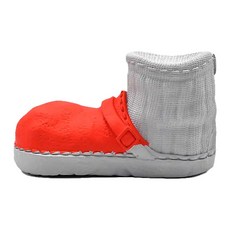 Petopia 拍拖皮婭 寵物天然橡膠超耐咬玩具 靴子, 紅色 潔牙 漏食, S, 1個