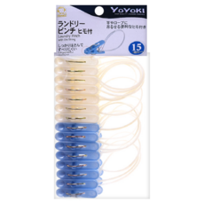 YOYOKI 日式京都繩夾 15p, 1組, 藍色 + 白色