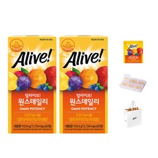 Alive Alive!綜合維他命礦物質補充錠 103.4g 2罐+禮物組, 120顆, 1組