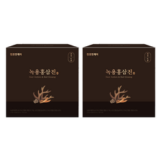 Chunho Ncare 鹿茸紅蔘濃縮液禮盒 60條入+購物袋組, 2組, 720ml