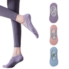 데이코지 여자 필라테스 요가 미끄럼방지 양말 3켤레