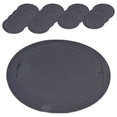 JOSIC 13cm 橡膠墊, 黑色, 15個裝, 1組