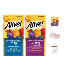 Alive Once Daily男性用維他命礦物質補充錠+女性用維他命礦物質補充錠禮盒, 1組, 60顆