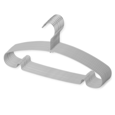 제이밀 코팅 논슬립 상의 옷걸이, 그레이, 10개