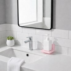 MF스토어 무타공 컬러핏 플로트 미니 선반, 핑크, 1개