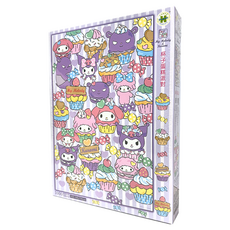 HUNDRED PICTURES 百耘圖 My Melody & Kuromi 美樂蒂&酷洛米拼圖 杯子蛋糕派對 1000片, 多色, 1盒