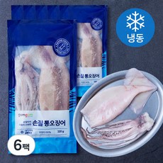 곰곰 손질 통오징어, 320g, 6팩