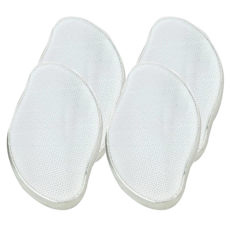 咪咪購物 磨腳石 玻璃磨腳器 銀色,4個,輕鬆去除死皮,足部護理必備, 60g, 1組