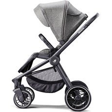 DAIICHI Allee推車+內座椅+防風腳套, Black Frame+Misty Grey(Seat)