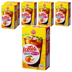 오뚜기 아이스티 복숭아맛, 14g, 20개입, 6개