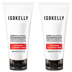 Isokelly 紅色修護潔面泡沫, 120ml, 2條
