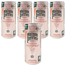 Maison Perrier 氣泡天然礦泉水 葡萄柚風味 鋁罐, 250ml, 5罐