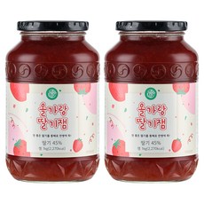 초록원 올가랑 딸기잼, 1kg, 2개