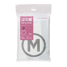 SHIMOYAMA HDPE自動收口垃圾袋 M號(55 x 65cm) 15個, 35L, 1組
