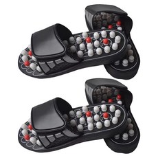써뉴즈 건강 지압 슬리퍼 양쪽 세트 275mm, 2세트, 혼합색상
