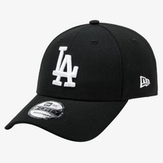 뉴에라 남녀공용 940 LA다저스 화이트 온 블랙 베이직 볼캡 14561874