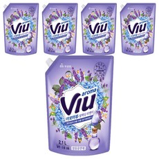 aroma Viu 衣物柔軟精補充包 薰衣草香氛, 2.1L, 5袋