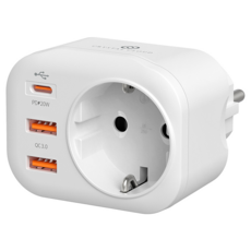 CRYSTAL CLOUD 單孔多功能插座, 7.05cm, 混色, 1個