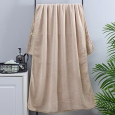 大型海灘巾 140 x 70 cm, 1個, 咖啡色