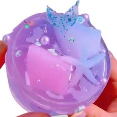 에밀리슬라임 그리고 바다 클리어 슬라임, 핑크블루, 250g, 1개