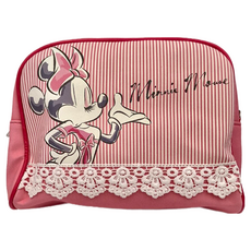 Disney 迪士尼 蕾絲少女風方型化妝包 1個