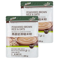 健康時代 燕麥胚芽糙米粉 無糖, 600g, 1入, 2包