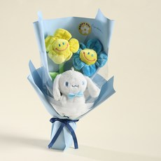 BeautifulDecoSense 掛飾玩偶角色花束, 藍色, 1個