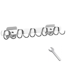 廚房多用途烹飪工具掛架 + 扳手組, 銀色, 1套