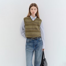 Dunst 中性 Crafted V領針織背心 UDSW5C112