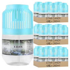 STAR CANDY 浴室清新香氛 6瓶, 木質珙桐, 260ml, 3袋