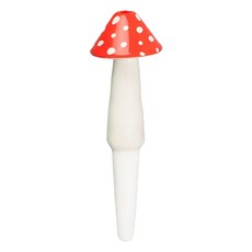 DOIY Self Watering Amanita 陶瓷蘑菇造型自動給水器 7x7x23 cm, 紅色 + 白色, 1個