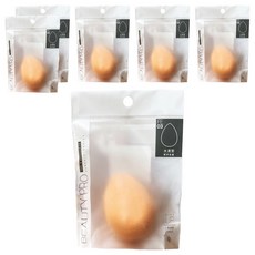 Solone QQ彈力美妝蛋 水滴型, 米色, 6個