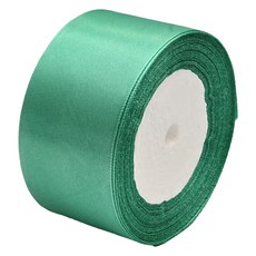 세컨드베스트 심플한 꽃 케이크 선물 상자 포장리본 5cm, 블루그린, 1개, 22m