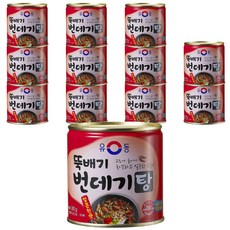 유동 뚝배기 번데기탕 얼큰한맛 통조림, 280g, 12개