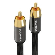 POLYWELL 寶利威爾 RCA數位音源銅軸線, PW15-W52-B030, 1條