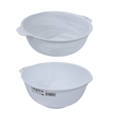 NAKAYA 蔬果盆附瀝水籃 1.5L, K584-1, 1組