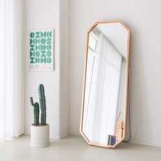 에이스홈 코코 팔각 와이드L 스탠드 전신거울, 로즈골드