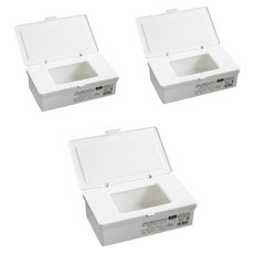 Sanada Seiko 口罩收納盒 3個, 白色, 1組