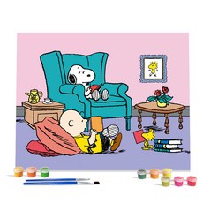 I LOVE PAINTING Peanuts DIY數字油畫 40 x 50 cm, 1個, COSY DAY