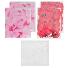 PARTYSHOW 活動用人造花瓣 144p x 5個, 粉紅色, 紅色, 白色, 1套