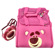 VETRESKA 未卡 x 皮克斯 聯名外出包 適用於6kg以下寵物, 44 x 27 x 30cm, 熊抱哥 玫紅色, 1個