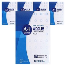Woolim 機器護貝膜 80MIC, A4, 500個