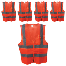 GUARDMAN 現場工作用螢光安全背心, 5個