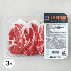 목우촌 명품 흑돼지 목심 구이용 (냉장), 300g, 3개