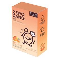 ZERODANG 無糖葡萄柚蜂蜜冰茶粉隨身包, 10條, 1盒, 3g