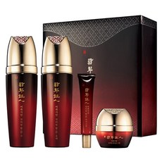 Koreana Jade Gain 2種防滑套組水160ml+乳液160ml+1p+購物袋, 化妝水160ml+乳液160ml+眼霜15ml+乳霜25ml, 1組